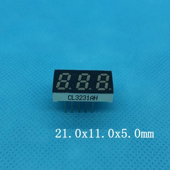 

0.32 Inch Digital Tube Common Cathode Red 3-Bit 3231AH 21x11x5mm Nixie Tube 20pcs