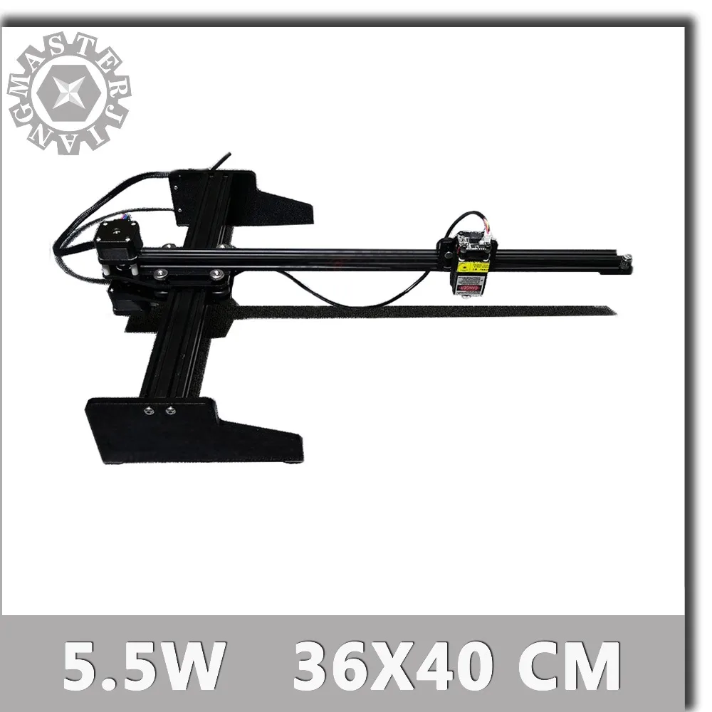 

Engrave Area 360x400MM Mini CNC Desktop Laser Engraving Machine Cutting Engraver 2 Axis for cnc DIY+5.5W Blue Laser Module