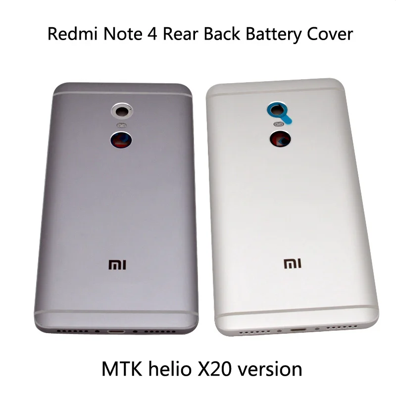 

For Xiaomi Redmi Note 4 Battery Cover Rear Door Back Housing Case Note 4 Replacement For MTK helio X20 version Battery Cover