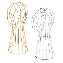 20 ''классический металлический манекен голова модель Стенд Манекен для парика ювелирные изделия галстуки-бабочки шляпа держатель для витрины, 2 упаковки