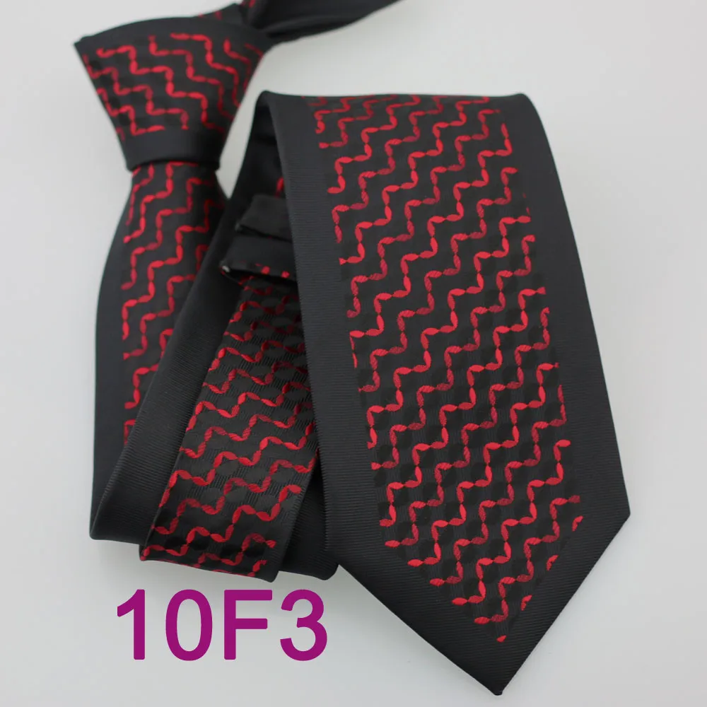 Coahella мужские галстуки с каймой черные с красными полоски микрофибры тканый галстук в деловом стиле для платья рубашки Свадебные