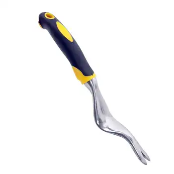 

Forked Head Hand Weeder Puller Patio Aluminum Alloy Handle Garden Remove Weeds Shovel Garden Courtyard Trimming Tools