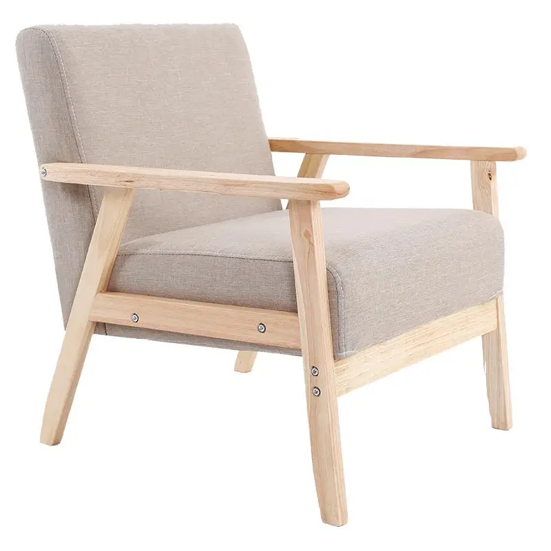 Простой современный Одноместный офисный диван-стул в японском стиле, ткань, маленькая квартира, балконное кресло, Скандинавское двойное тройное сочетание - Цвет: style 2