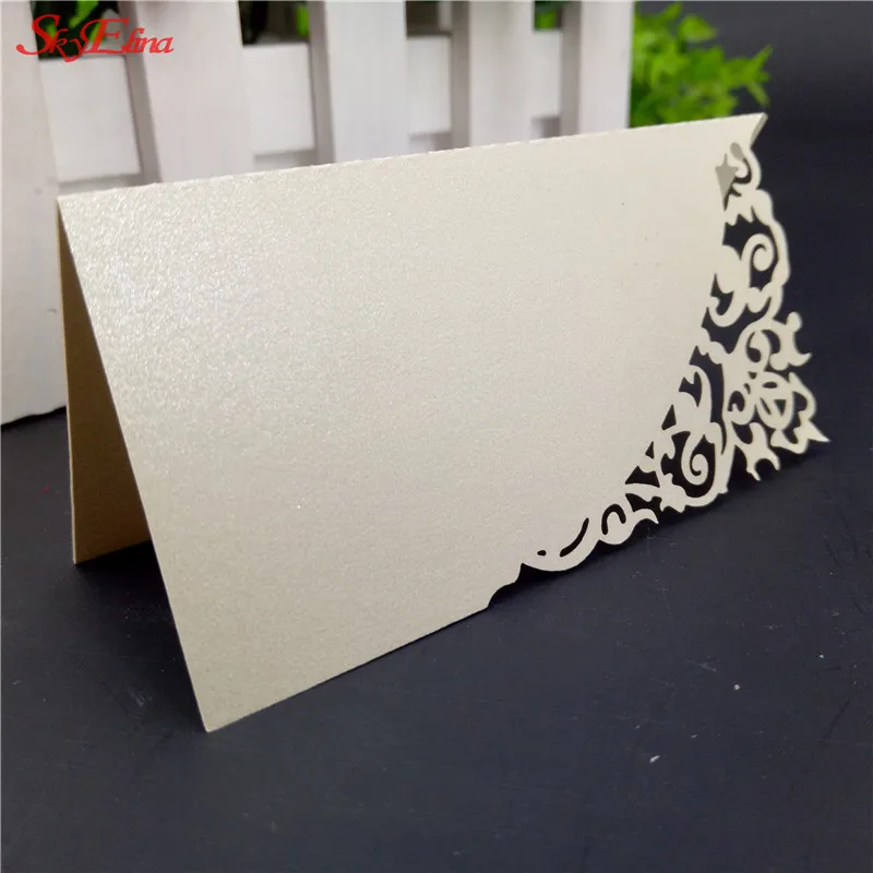 50pcs Laser Cut Place Cards Wedding Name Cards Guest Name Place Card Wedding Party Table Decoration,Wedding Decoration,Wedding6zSH870 (65)