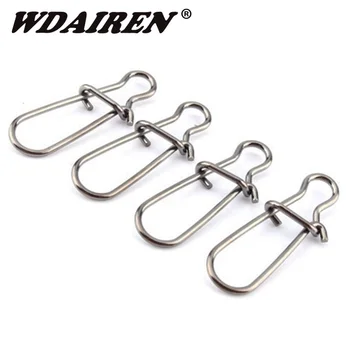 

20Pcs/lot Swivel Safety Snaps Lure Accessories Connector Fishing Hook Lure High Quality Fishing Trackle Accessories tools FA-192