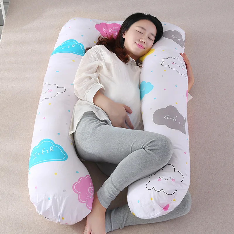 Подушка для беременных и кормящих спящий на боку беременных женщин постельные принадлежности полное тело u-образная Подушка длинные спальные многофункциональные подушки для беременных