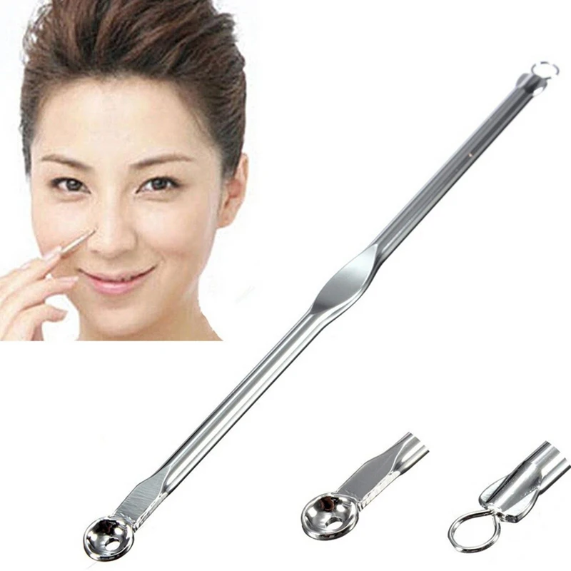 1PC Silver Blackhead Comedone Acne Blemish Extractor Remover Stainless Needles Remove Tool for Women Girls Cosmetic | Красота и