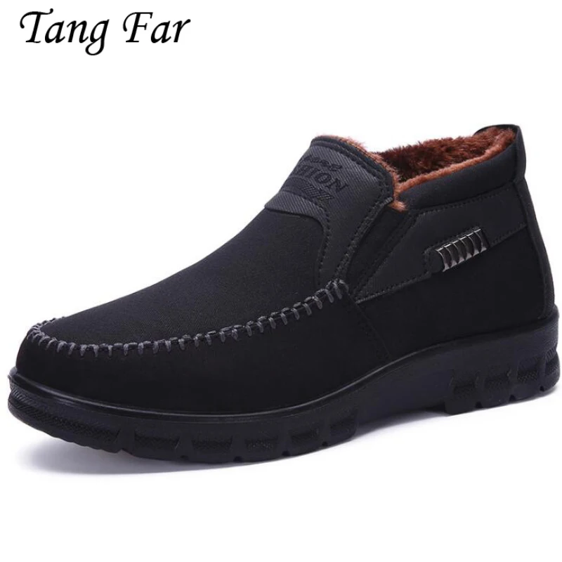 

Big Size 48-39 Winter With Fur Snow Boots For Men Sneakers Male Shoes Adult Casual Quality Waterproof Ankle Warm Boots