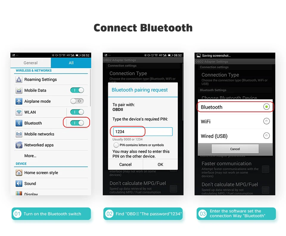 AOSHIKE ELM 327 V1.5 Bluetooth 4,0 OBD2 автомобиль Диагностические-инструмент сканер адаптер obd-ii с выключателем Bluetooth ELM327