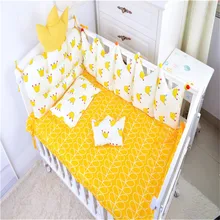 Детские бортики для кроватки, комплект из хлопка для малышей