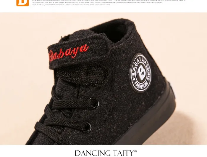 New 2017 Autumn Children Boots Short Plush Warm Shoes Flock Boys Girls Boots Casual Winter Black Gray Rubber Sole Kids Sneakers 491 (12)