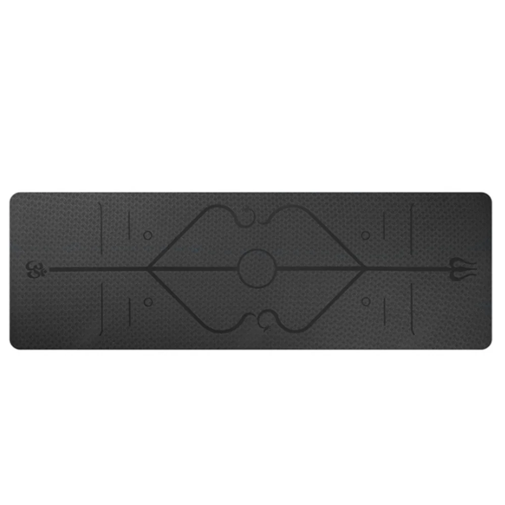 1830*610*6mm TPE Yoga Mat With Position Line Non Slip Carpet Mat For Beginner Environmental Fitness Gymnastics Yoga Mats