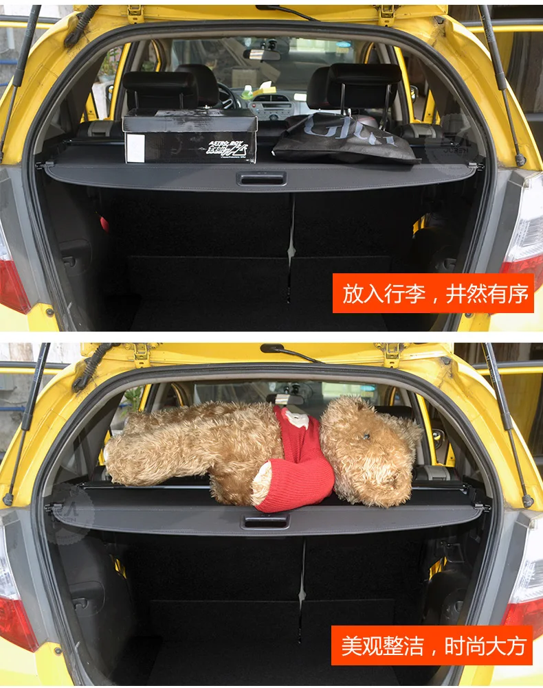 Задняя крышка карго для Honda FIT JAZZ 2002 2003 2004 2005 2006 2007 защита багажника защита экрана тенты авто аксессуары