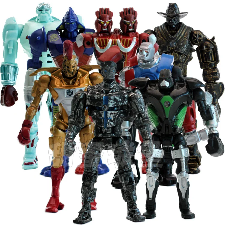 8pcs Set Real Steel Pvc Action Figures Collectible Model Dolls Toys Kids Gifts Ebay - atom from real steel roblox