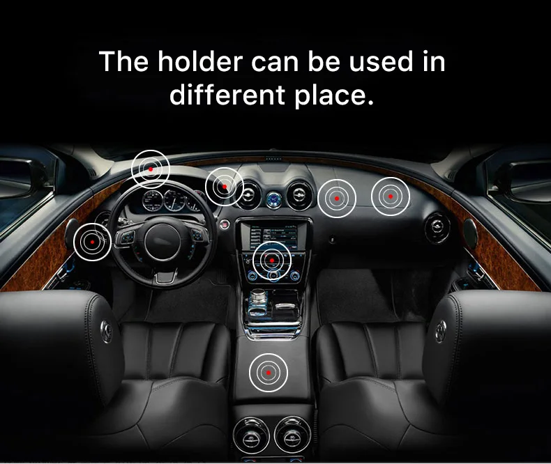 Metal Plate Magnetic Car Phone Holder Stand (10)