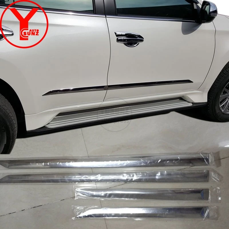 chrome body cladding For MITSUBISHI PAJERO SPORT 2016 2019 ABS side