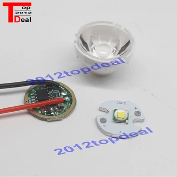 

1set Cree XM-L LED T6 White Light + 3.7V Driver + Lens with Base Holder