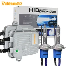 Buildreamen2 высокий яркий ксеноновый комплект переменного тока балласта + лампы 55 W 10000LM 5000 K H1 H3 H7 H8 H9 H11 9005 9006 автомобилей свет фар Туман лампа