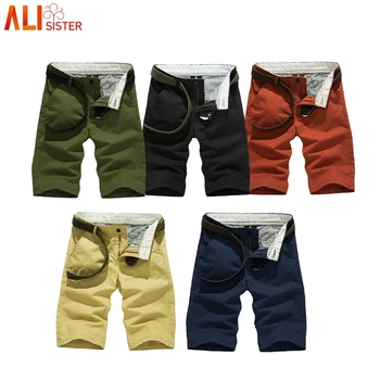 

5 Colors Mens Cargo Shorts Summer Casual Combat Pants Men Short Pants Comfortable Camo Men Half Trousers Short Masculino