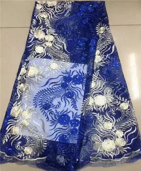 

free shipping New Embroidery Design African Net Lace Fabric White Mesh Tulle Lace, Nigerian French Guipure Cord Lace dJSD15A