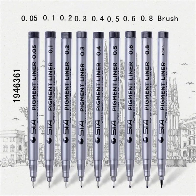 Waterproof-Art-Markers-School-student-office-Painting-sketch-Pen-Line-Water-Based-For-Drawing-Handwriting-Stationery