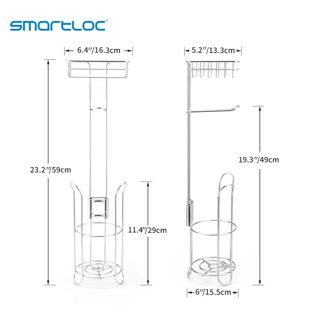 Smartloc подставка для туалетной бумаги из нержавеющей стали, держатель для рулонов, кухонная стойка для салфеток, органайзер для хранения полотенец для дома, Полка для полотенец, туалет, ванная комната