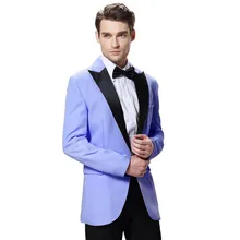 Красивый мужской костюм, тонкий, на одной пуговице, заостренный лацкан, смокинг, Свадебный костюм жениха, молодой человек, вечерние, торжественные костюмы(пиджак+ брюки+ галстук