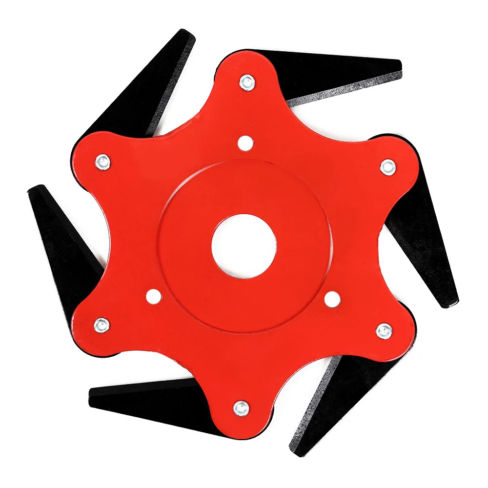 universal 6 blades trimmer head for lawn mower Garden Tool trymer Brush Weed Cutter Blades 65Mn Steel hedge Grass Trimmer Head