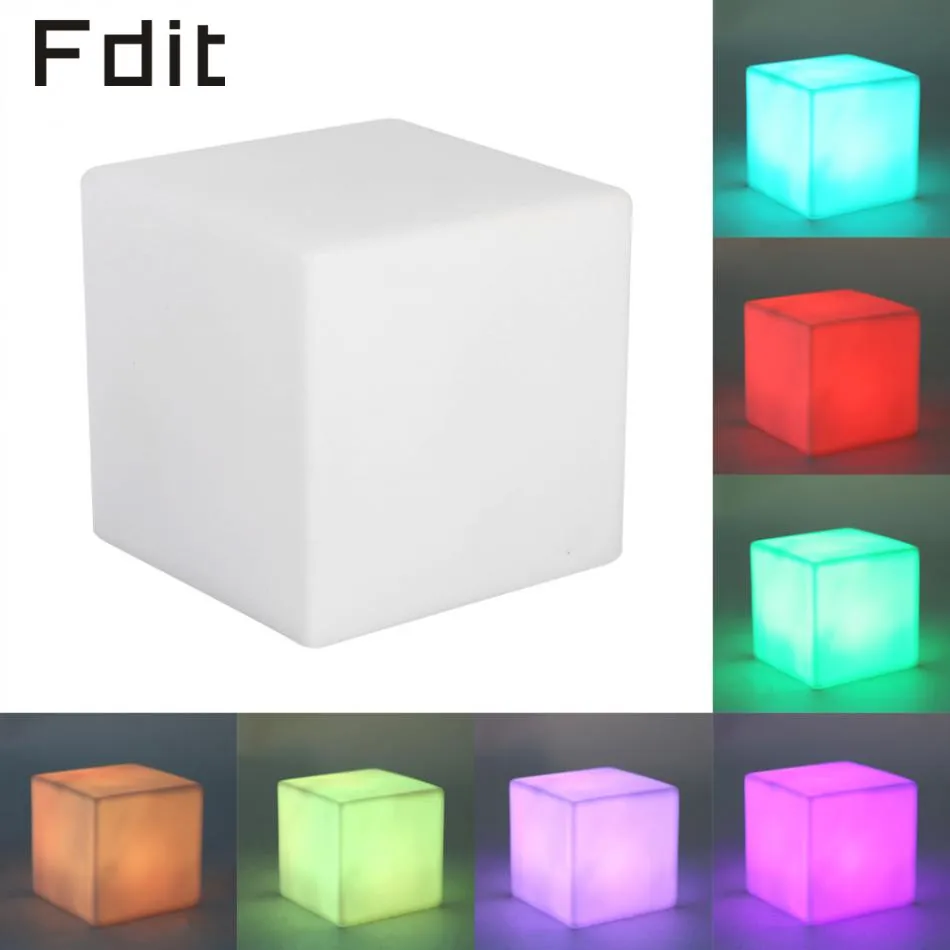 

Color Changing LED Mood Night Light Cube Night Light Table Lamp Home Party Children Bedroom Decoration