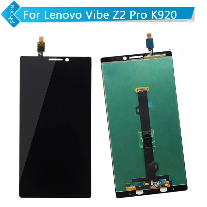 

5PCS/LOT For Lenovo Vibe Z2 Pro K920 LCD Display + Touch Screen Digitizer Assembly Black Free DHL