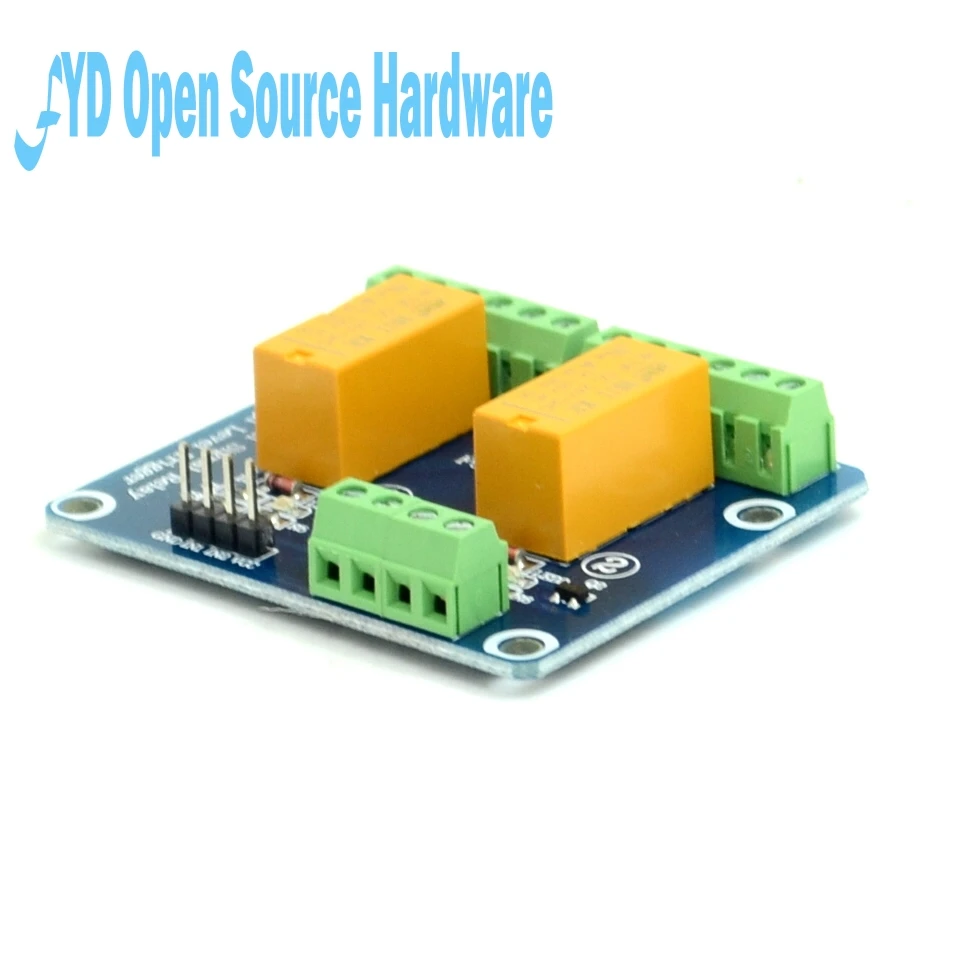 

2 channel double signal relay module high level trigger 5V or 12V or 24V voltage 1A current spot