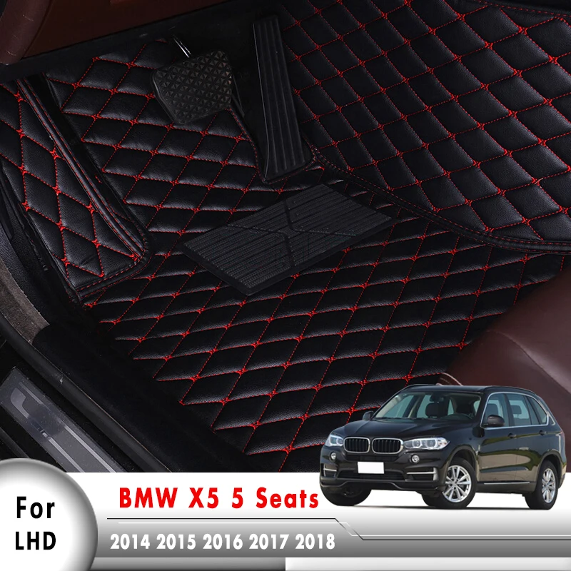 

Auto Carpet Car Pad Rugs Goods Accessories LHD Car Floor Mats For BMW X5 2014 2015 2016 2017 2018 5 Seats
