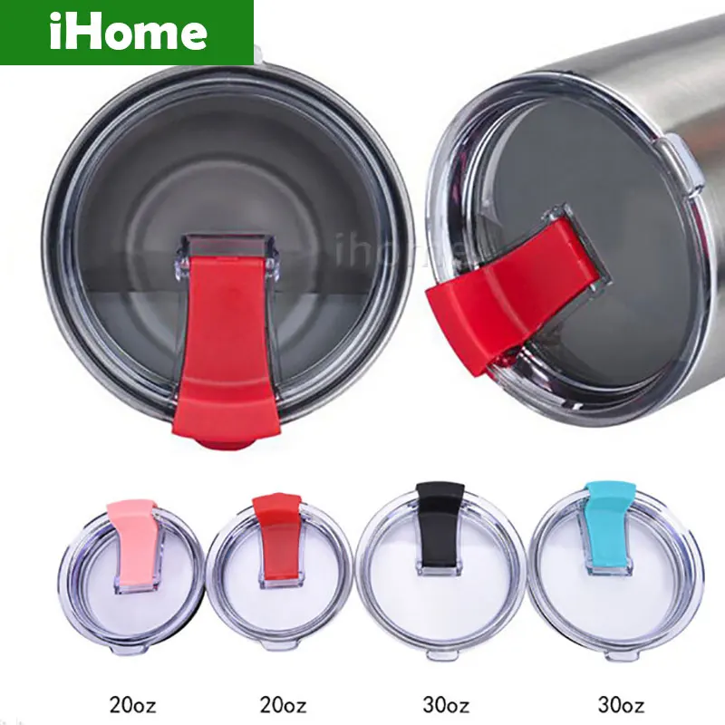 

New 1PCS 20 OZ 30 OZ Tumblers Spill Proof Lid Crystal Clear And Spill Splash Resistant Lid With Slider Closure for Yeti