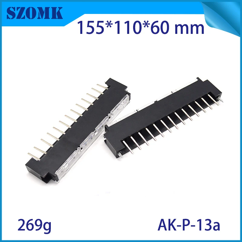 

4pieces abs enclosure electronics plastic box din rail enclosure casing for electrical cabinet plastic PLC case 155*110*60m
