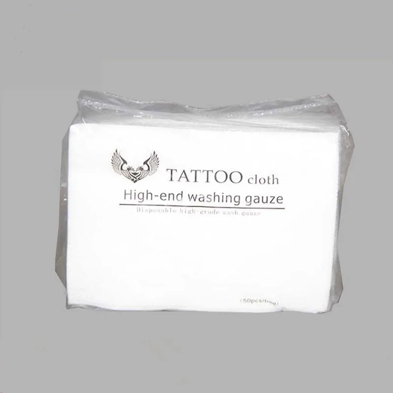 Tattoo Cleaning Tools High End Washing Gauze 50pcs/Bag Tattoo Cloth For