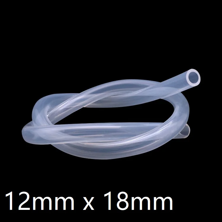 

Transparent Flexible Silicone Tube ID 12mm x 18mm OD Food Grade Non-toxic Drink Water Rubber Hose Milk Beer Soft Pipe Connect
