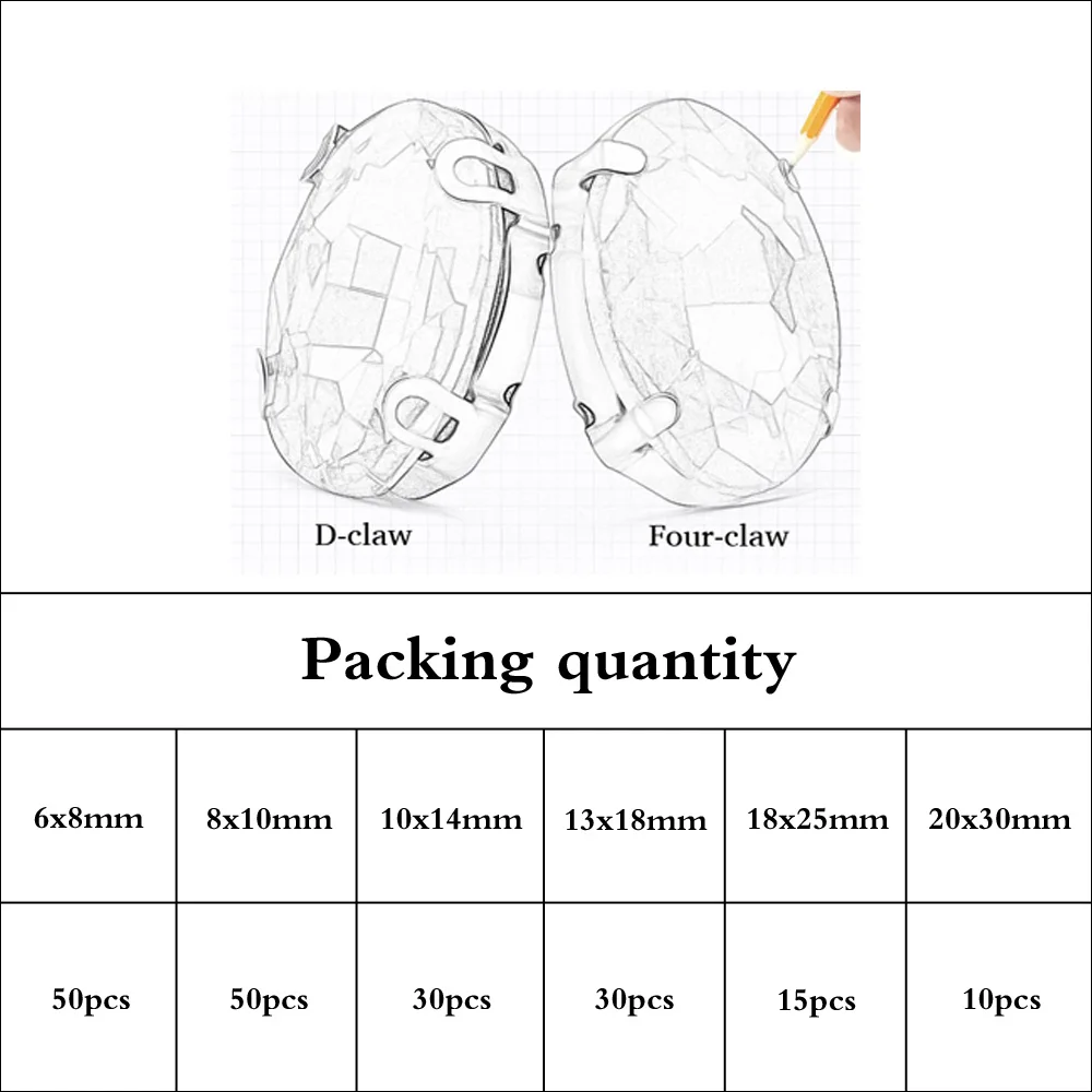 Мульти размер D коготь четыре когти кристаллы Стекло Стразы для шитья Srass не исправление стразы дизайн одежды Стразы для одежды
