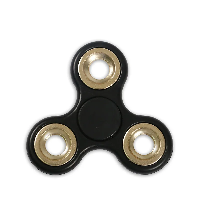 6 цветов EDC Spinner Tri-Spinner цинка Spinner Алюминий сплава игрушка беспокойство стресс взрослых малыш Металл Spinner w271