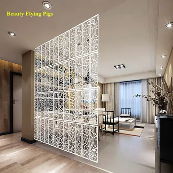 

4pcs/pack Modern Pvc Brief Screen Shutter Door Photos Wall Partition Fashion Combination Room Divider Fashion hanging screen Car