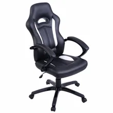 Goplus Respaldo Alto Asiento de Cubo de Carreras de Coches Estilo Escritorio de Oficina Silla Silla de Juego Nuevo HW51422