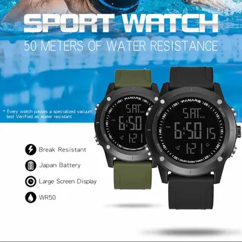 

OTOKY Watch Men Watch Functional Sports Electronic Watches Waterproof Date Display Luminous Alarm Men Electronic Watch 19April30