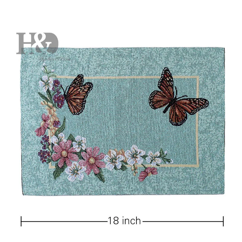 

Vine Butterfly Country Tapestry Wedding Bed Heat Resistant Protection Dining Mat Slip-resistant Placematssofa Table Cloth Decor