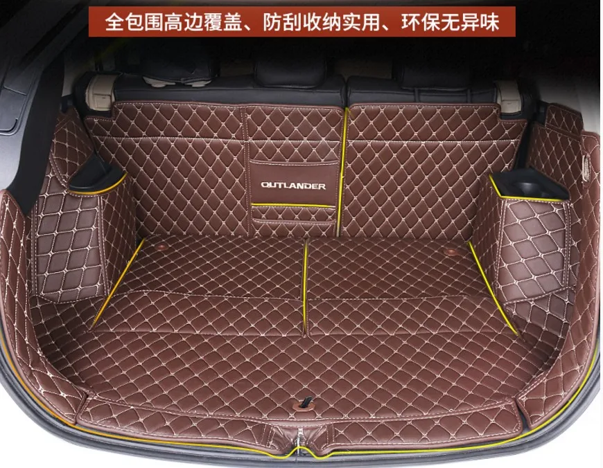 Автомобильный коврик для багажника для Mitsubishi Outlander 2013- грузовой лайнер аксессуары для интерьера ковер автомобильный Стайлинг коврик для багажника