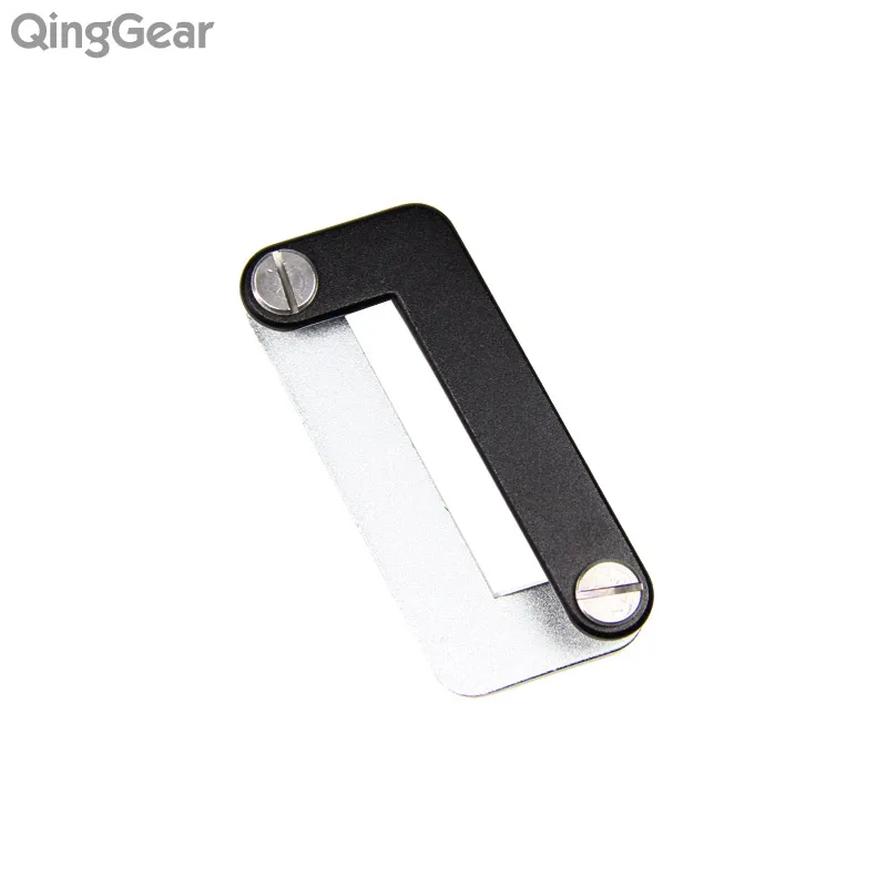 QingGear OKEY комбинированный набор инструментов Advanced EDC Автомобильный держатель для ключей зажим карманный органайзер для ключей управление одной рукой алюминиевая дверная панель для ключей - Цвет: Black
