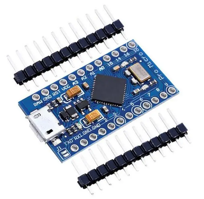 Pro Micro ATmega32U4 5V 16MHz Replace ATmega328 With 2 Row Pin Header