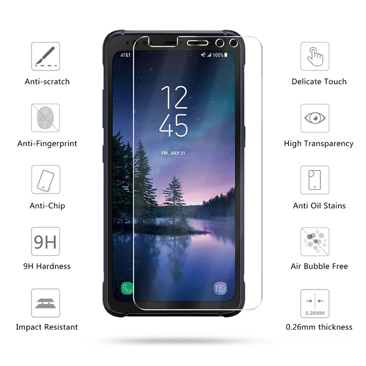 2.5D 0,26 мм 9H Премиум Закаленное стекло для samsung Galaxy S8 активная SM-G892A защитная пленка