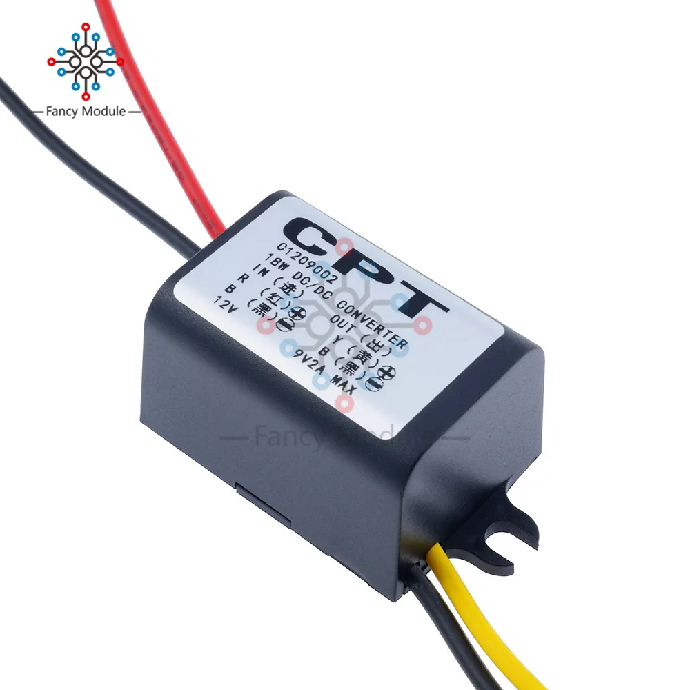 

DC DC Converter 12V Step Down to 9V 2A 15W Power Supply Module Waterproof ST