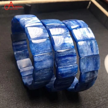 

Aladdin Natural Kyanite Bracelet 5A+ Blue Cyanite Crystal Bangles Men's & Women's Fashion Jewelry Precious Holiday Classic Gift