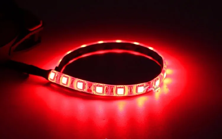 Waterproof RGB LED Strip Flexible Lights DC12V SMD 5050 18leds 36leds 60leds Lampada LED Lighting Tape Ribbon Lamp for Computer (14)