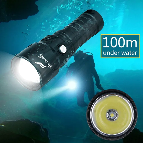 ThorFire Diving PowerfuLED Flashlight 1000 LM Professional Submarine